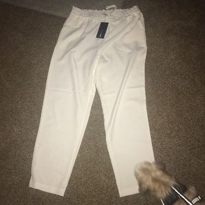 Fashion nova white joggers